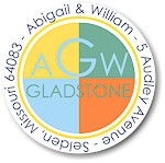 Name Doodles - Round Address Labels/Stickers (Fleetwood Summer)